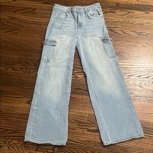 Light Blue Cargo Jeans